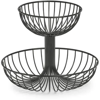Zeller Present Obst-Etagere Metall, 2-stufig