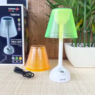 POWERplus Turtle solar & USB Betrieben LED Tischlampe Stimmungslicht 3 Farbige