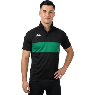 Kappa Dianetti Kurzarm-poloshirt - Black / Green - L