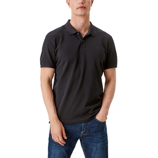 S.Oliver Herren Poloshirt Kurzarm Regular Fit Polohemd, Negro (Black 99A1), L