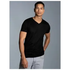 Bild T-Shirt »TRIGEMA V-Shirt aus 100% Lyocell«, (1 tlg.), schwarz