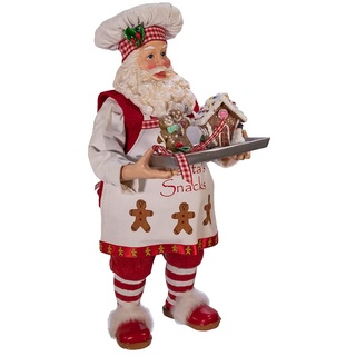 Kurt S. Adler Lebkuchen-Koch-Weihnachtsmann-Figur, 27,9 cm