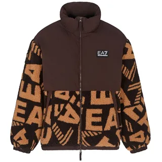 Ea7 Emporio Armani Mountain Teddy Logo Jacke - Brown Torte - XL