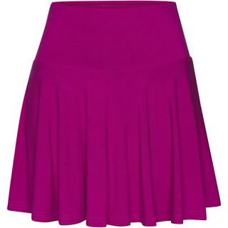 Skort, Damen, Gr. M (40/42), pink (fuchsia), Single Jersey, Obermaterial: 95% Viskose, 5% Elasthan, VIVANCE ACTIVE BY LASCANA, unifarben, Basic, lässig geschnitten ca. Mitte Oberschenkel, Röcke Skort, Tellerrock mit integrierter Shorts für Fitness, Sport und Freizeit