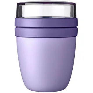 Mepal - Lunchpot Ellipse - Vivid Lilac – 500 ml praktischer Reisebecher, Joghurtbecher, To go Becher – Geeignet für Tiefkühler, Mikrowelle und Spülmaschine, 700 ml