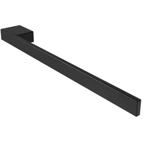 kalb | Handtuchhalter Jörn für Waschtisch, schwarz, Aluminium, Länge: 400mm, Höhe: 25mm, Tiefe: 50mm