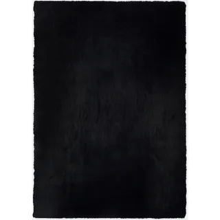 XXXL HOCHFLORTEPPICH Schwarz - 67x130 cm