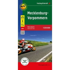 Mecklenburg-Vorpommern, Motorradkarte 1:250.000, freytag & berndt
