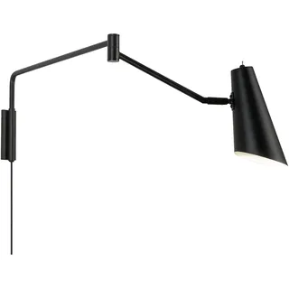 Wandleuchten Wandlampe LED Wandbeleuchtung Leselampe Wand Nachttischlampe Wohnzimmer Metall Schlafzimmer Noa schwarz - Schwarz