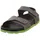 Fussbettpantoffel Schwarz/Grün 30