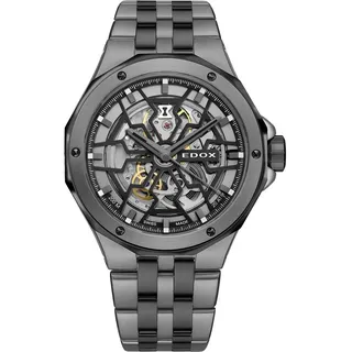 EDOX Delfin Mecano Skeleton 85303-357GNM-NGN Herrenuhr Delfin Mecano Skeleton