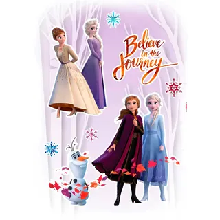 KOMAR "Frozen 2 - Believe in the Journey 50 x 70 cm, selbstklebend, Wandsticker, Kinderzimmer,