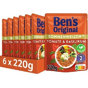 6x Ben&#8217;s Original Express Sonnenweizen Tomate Basilikum 220g um 7,75 € statt 13,27 €