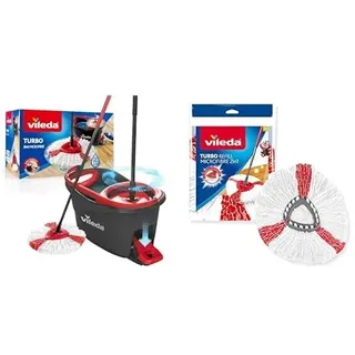 Turbo Easy Wring & Clean schwarz + Ersatzköpfe 2 St.