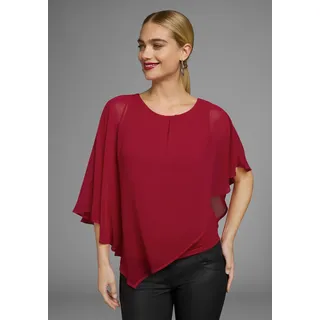 LAURA SCOTT Chiffonbluse rot 48