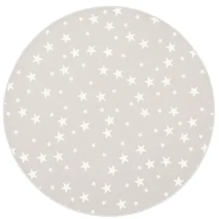 Snapstyle Sterne Kinderteppich 133 x 133 cm Grau