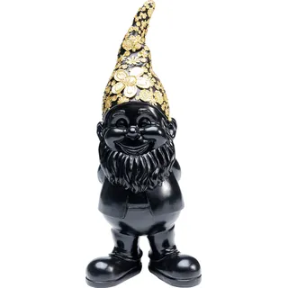 Kare Deko Figur Zwerg Standing 30 cm Schwarz/Gold