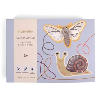 Filibabba Sticken lernen - Stickset für Kinder - Waldfreunde