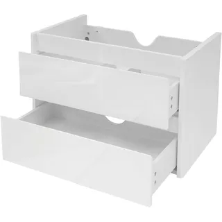 Mendler Waschbeckenunterschrank HWC-B19, Waschtischunterschrank Waschtisch Badezimmer, hochglanz Soft-Close