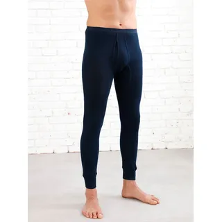 SCHIESSER Lange Unterhose Original Feinripp blau | Gr.: 8