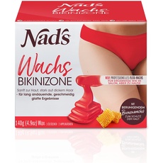 Nad's Brazilian Wax Set - Haarentfernung Wachs Bikini & Achseln, speziell für grobes Haar, keine Streifen nötig