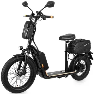 Viron E-Scooter - XI-1500-EEC - schwarz, MaxRange 25Ah,