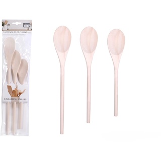 Maitre Chef Holzlöffel-Set, 3-teilig, 35/30/25 cm, Höhe