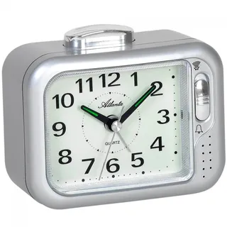 Atlanta Senioren-Wecker Glockenwecker Laut Analog Silber 1942-19