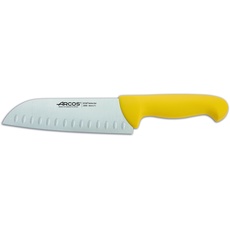 Arcos Serie 2900 - Santoku Messer Messer Asiatischer ArtAsian Knife - Klinge Nitrum Edelstahl 180 mm - HandGriff Polypropylen Farbe Gelb