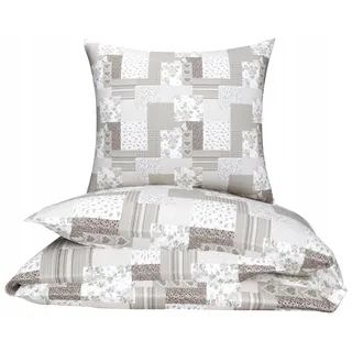 Nyks Flanellduvet-Set Baumwolle Dick 140x200 Patchwork