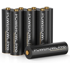 AA Akku PRO, POWEROWL Goldtop 1,2v NiMH hohe Kapazität 2800 mAh Gute Qualität Wiederaufladbare Batterien AA – 8 Stück