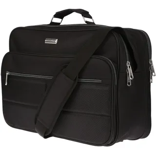 Christian Wippermann große Herren Flugbegleiter Umhängetasche Tasche Arbeitstasche Herrentasche Querformat schwarz