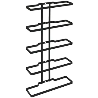 Metaltex Wine-Wall Lava Weinregal 24 x 9 x 44 cm Schwarz