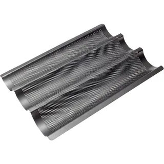 Birkmann Easy Baking Baguette-Blech perforiert für 3 Baguettes 38,5 x 28 cm