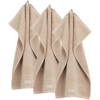GANT Gästetuch Premium Towel 30 x 50 cm beige 3 St.