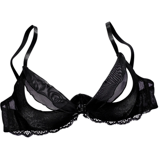 Büstenhebe PETITE FLEUR GOLD, Damen, Gr. 95, Cup B, schwarz, Spitze, Obermaterial: 60% Polyamid, 35% Polyester, 5% Elasthan, BHs Büstenhebe, mit Bügel und edler Spitze, sexy Dessous, Reizwäsche, Topseller