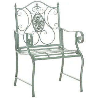 CLP Gartenstuhl Punjab 62 x 62 x 94 cm antik-grün mit Armlehne