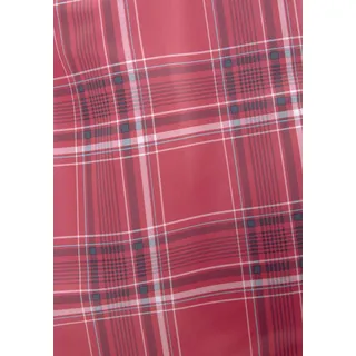 Badeshorts H.I.S "Karo", Herren, Gr. XXL (58/60), Lang, rot (rot (langgröße)), Microfaser, Microfaser, Polyester, kariert, Badehosen Badeshorts, mit kontrastfarbiger Kordel