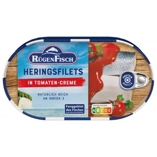 Rügen Fisch AG Rügenfisch Heringsfilet in Tomaten Creme, 200g