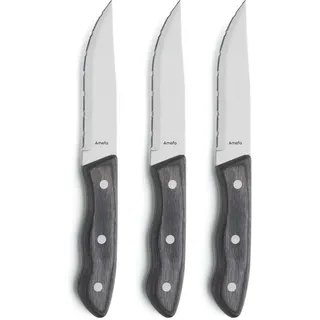 Amefa Hercule Messerset 3-tlg. Steakmesser Braun