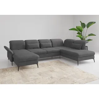 sit&more Wohnlandschaft Polyester grau