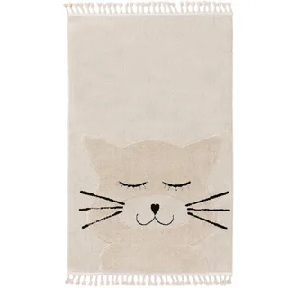 Lytte Kinderteppich Momo Cream 90x130 cm , Creme , Textil , Rechteckig , 90x130 cm , Oeko-Tex® Standard 100 , wasserabweisend , Teppiche und Böden, Teppiche, Kinderteppiche