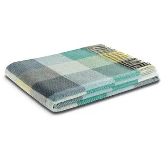 Biederlack Shades mit hochwertigen Fransen Plaid 130 x 170 cm Gelb/Grün