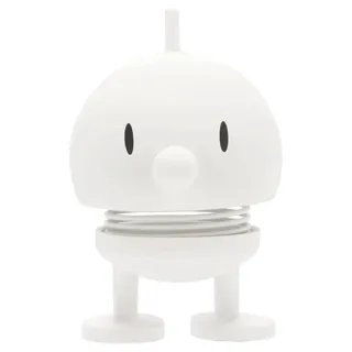 Hoptimist Soft Bumble Wackelfigur & Glücksbringer, Skandinavische Deko Figuren für Wohnzimmer, Schreibtisch, Büro, Bürodeko & Lustige Kleine Geschenke, 4,5 x 5,8 x 7,6 cm, Small, Weiß