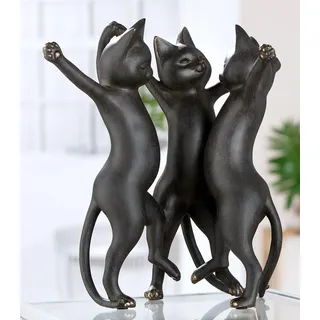 Gilde Katze, Gatto-Trio, schwarz, schwarz,