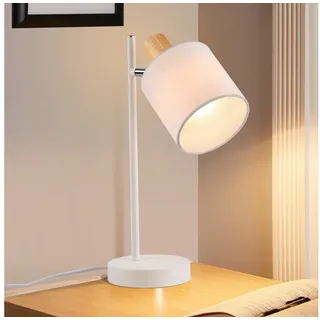 ZMH Tischleuchte Holz Weiß 2 St.