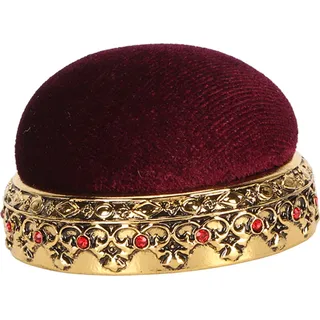 Pin Cusion,Sewing Pin Holder Cusion,Sewing Pin Holder,Sewing Pin Cusion,Portable Pin Cusion,Tailor Pin Cushion - Gold