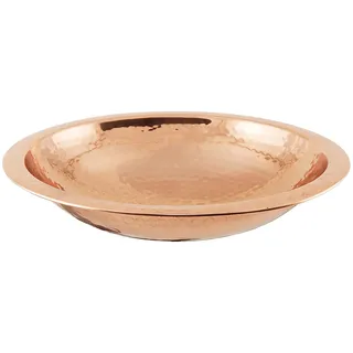 Achla Designs 201-9904 Vogeltränke, gehämmert, mit Rand, poliertes Kupfer