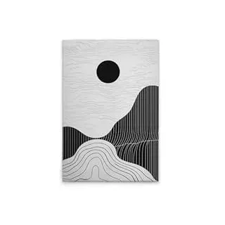 A.S. Création Leinwandbild Moderne Landschaften Schwarz Weiß - Wandbild in Schwarz, Grau - 40 x 60 cm - DD132901