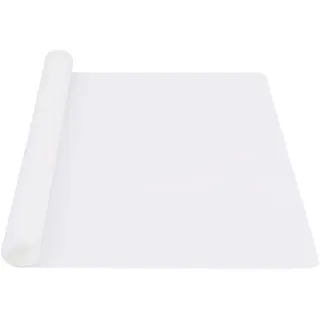 Webake Silikonmatte Groß Bastelunterlage Silikon Bastelmatte 60x40 cm Silikon Unterlage Antihafte Rutschfeste Tischmatte Arbeitsmatte für Resin Gießharz, Tischset, Platzset, Weiß